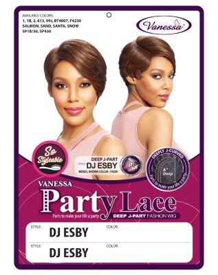 DJ Esby Synthetic Hair Lace Front Wig By Party Lace - Vanessa