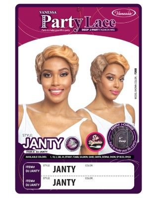 DJ Janty Synthetic Hair Lace Front Wig By Party Lace - Vanessa