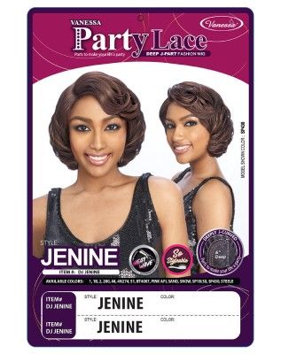 DJ Jenine Synthetic Hair Lace Front Wig By Party Lace - Vanessa