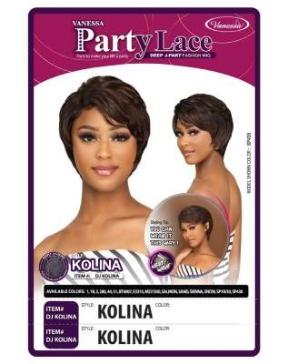 Dj Kolina Synthetic Hair Lace Front Wig Party Lace Vanessa