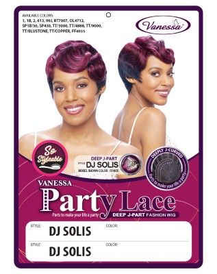 DJ Solis Synthetic Hair Lace Front Wig By Party Lace - Vanessa