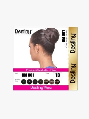 Dome 001 Destiny Premium Realistic Fiber Bun - Beauty Elements
