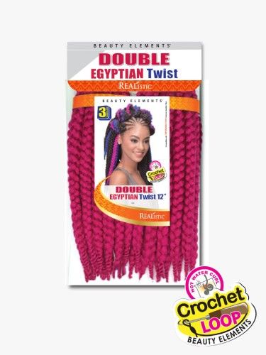 Double Egyptian Twist 12 Inch Realistic Beauty Element Crochet Braid - Bijoux