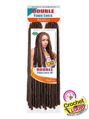 Double Faux Locs 18 Realistic Crochet Braid Beauty Elements