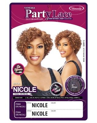 DRJ Nicole Synthetic Hair Lace Front Wig By Party Lace - Vanessa