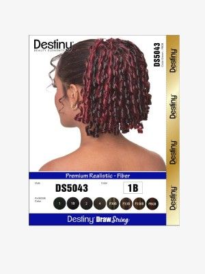 DS 5043 Destiny Premium Realistic Fiber Drawstring Hair Bun - Beauty Elements