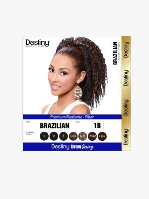 Brazilian (S) Destiny Premium Realistic Fiber Drawstring Hair Bun - Beauty Elements