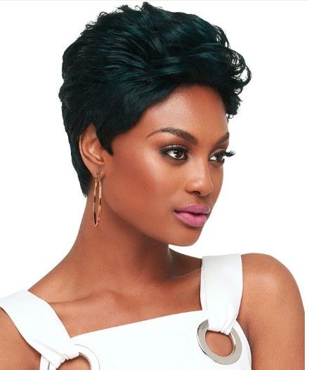 outre premium spike wig, outre spike wig, pixie spike wig, spike wig, spike wig cap, onebeautyworld.com, Spike, Outre, Premium, Duby, 100%, Human, Hair, Full, Wig,