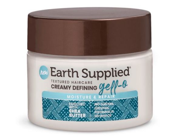 Earth Supplied Moisture & Repair Gell-O, 12 oz, Earth Supplied gel, gello, creamy defining, earth supplied, earth Supplied Hair products, Moisture & repair, textured haircare, sulfate free, shea butter, onebeautyworld,