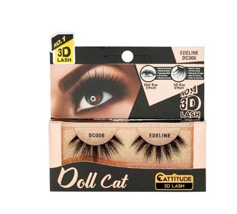 DC006 Edeline Doll Cat 3D Lash Ebin New York