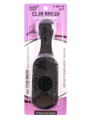 eden professional club brush, natural boar bristle brush, professional soft club brush eden, natural soft boar bristle club brush, OneBeautyWorld, Eden, 712, Professional, Natural, Soft, Boar, Bristle, Club, Brush, Dz
