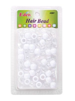 eden collection hair bead, b7 hair bead, clear white hair bead, big round hair bead, eden big rounf hair bead, onebeautyworld, Eden, Collection, B7, Clear, White, Round, Hair, Bead