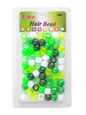 eden collection hair bead, b7 hair bead, green mix hair bead, big round hair bead, eden big round hair bead, onebeautyworld, Eden, Collection, B7, Green, Mix, Round, Hair, Bead