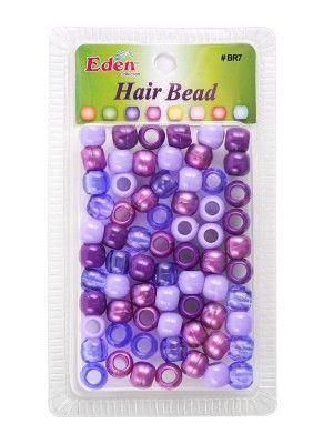eden collection hair bead, b7 hair bead, purple mix hair bead, big round hair bead, eden big round hair bead, onebeautyworld, Eden, Collection, B7, Purple, Mix, Round, Hair, Bead