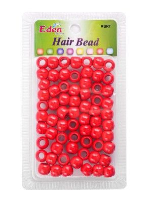 eden collection hair bead, b7 hair bead, red hair bead, big round hair bead, eden big round hair bead, onebeautyworld, Eden, Collection, B7, Red, Round, Hair, Bead