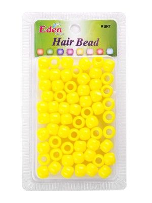 eden collection hair bead, b7 hair bead, yellow hair bead, big round hair bead, eden big round hair bead, onebeautyworld, Eden, Collection, B7, Yellow, Big, Round, Hair, Bead