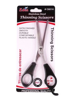 eden thinning hair scissors, eden hair scissor, thinning scissor, plastic handle scissor, onebeautyworld, Eden, Thinning, Hair, Scissors, C601H, 1Dzn