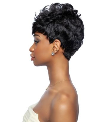 11A Edgy Pixie Brazilian Virgin Remy Human Hair Full Wig Trill Mane Concept