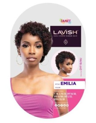 Emilia Lavish 100 Virgin Human Hair Lace Front Wig Janet Collection
