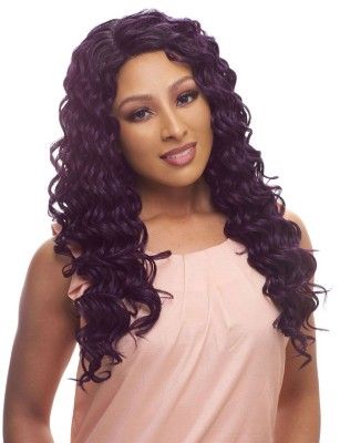 Emily Brazilian Scent Human Hair Blend Lace Front Wig By Janet Collection