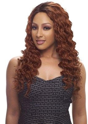 Emily Brazilian Scent Human Hair Blend Lace Front Wig By Janet Collection