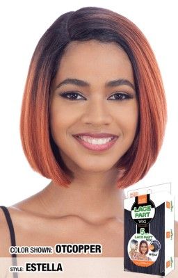 Estella Synthetic Hair Lace Front Wig -  Model Model
