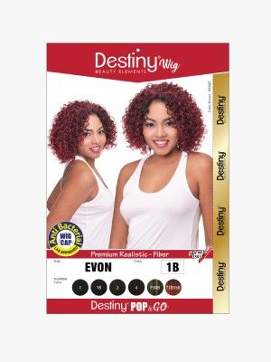 Evon Destiny Pop And Go Premium Realistic Fiber Full Wig - Beauty Elements