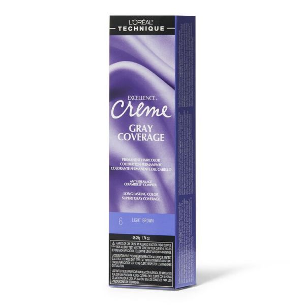 Excellence Creme Permanent Hair Color 6 Light Brown, 1.74 oz, Excellence Creme Permanent Hair Color 6.54 Color-6-Light-Brown 1.74, oz, loreal excellence coverage  Color-6-Light-Brown , Loreal Excellence Creme Color-6-Light-Brown , coverage Color-6-Light-B