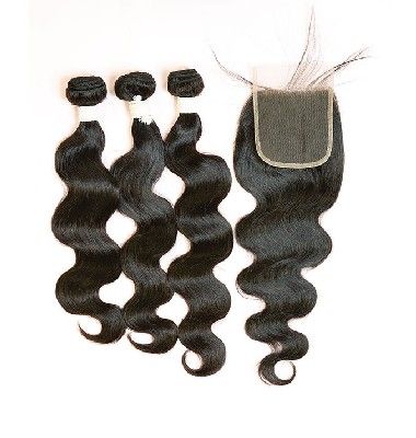 EZ DIY Body 3Pcs Bundle 4X4 Free Part Remy Human Hair Janet Collection