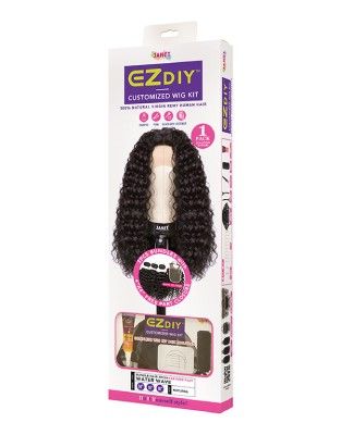 EZ DIY Water Wave 3Pcs Bundle 4X4 Free Part Remy Human Hair Janet Collection