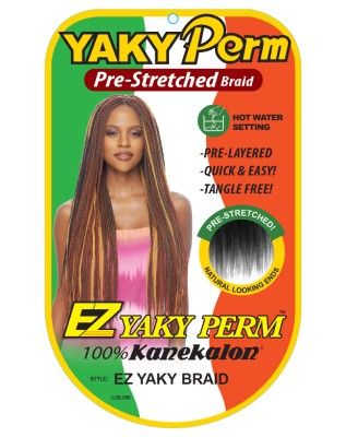 EZYaky Perm 100 Kanekalon Pre-Stretched Braiding Hair By Soul Sister- Vanessa
