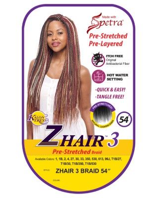 3X EZhair Braid 54 Inch Spetra Pre-Stretched By Kalon Tress - Vanessa