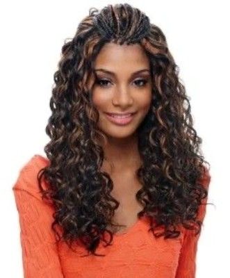 French Deep Curl Premium Synthetic Hair Crochet Braid Janet Collection