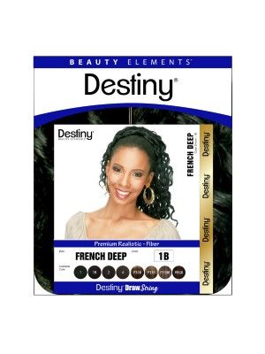 French Deep Destiny Drawstring Ponytail Beauty Elements
