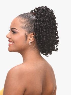 French jerry Destiny Premium Realistic Fiber Drawstring Hair Bun - Beauty Elements