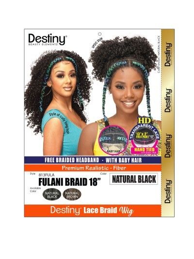 Fulani Braid 18 13X2 HD Free Part Lace Wig Beauty Elements
