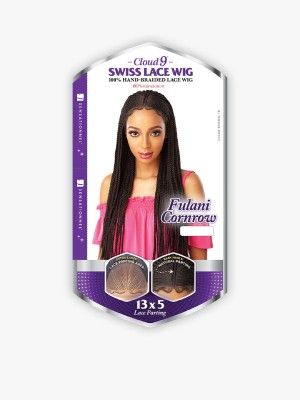 Fulani Cornrow Cloud9 13x5 Hand Braided Swiss Lace Front Wig Sensationnel