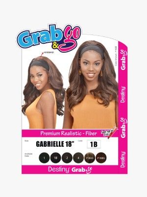 Gabrielle 18 Inch Destiny Grab And Go Premium Realistic Fiber HeadBand Wig - Beauty Elements