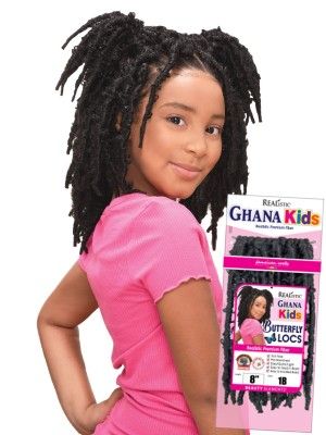Ghana Kids Butterfly Locs 8 Realistic Premium Fiber Beauty Elements Crochet  Braid - Bijoux