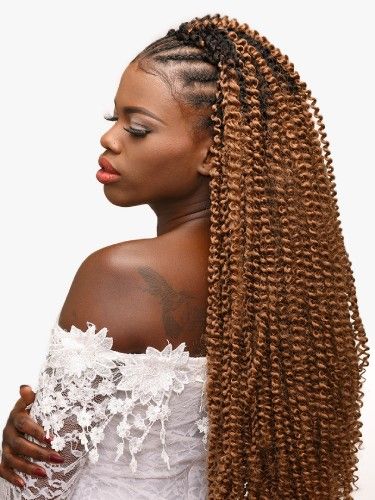 3X Springy Water Wave 24 Inch Beauty Element Realistic Crochet Braid