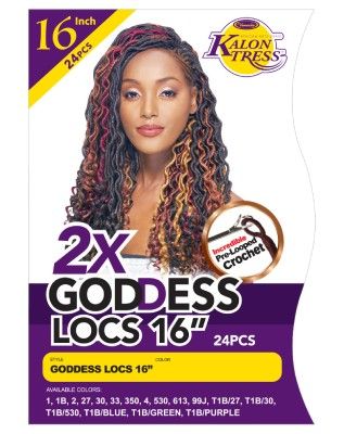 2X Goddess Locs 16 Inch Pre-Looped Crochet By KalonTress - Vanessa