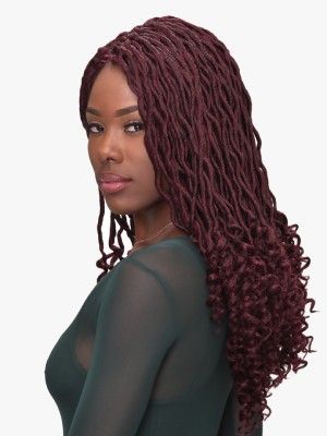 Goddess Loc Wavy 18 Inch Destiny Premium Realistic Lace Front Wig - Beauty Element