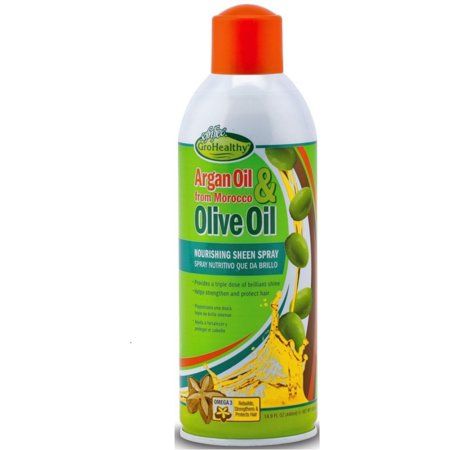 Gro Healthy Sofn'Free Argan Oil from Morocco & Olive Oil Nourishing Sheen Spray, Gro Healthy Nourishing Sheen Spray, Gro Healthy sofn'free sheen oil spray, Gro Healthy argan oil sheen spray, hair spray, hair styling, best hair spray, argan oil spray, hair