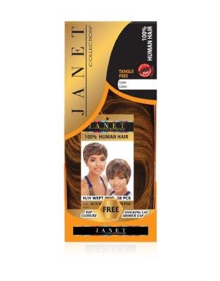 Weft WVG 28 PCS by Janet Collection 100% Human Hair