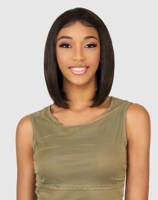 H134 Hanna 13X4 100 Human Hair Transparent HD Lace Front Wig Vanessa