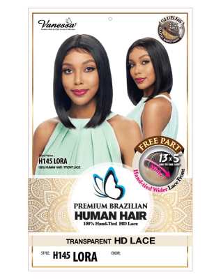 H145 Lora Brazilian Human Hair Lace Front Wig Vanessa