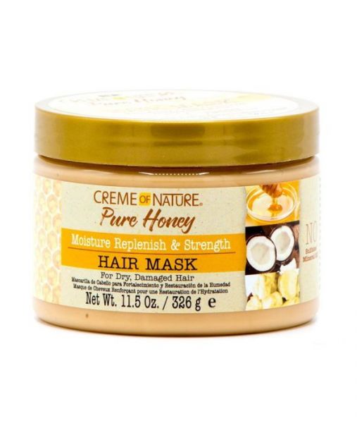 Creme Of Nature Pure Honey Hair Mask, 11.5 oz, Creme Of Nature, Pure Honey Hair Mask, Creme Of Nature, Pure Honey, Hair Mask, Dehydrated hair, no sulfate, no mineral oil, best price, authentic, flat shipping, onebeautyworld, Creme of nature hair mask, 