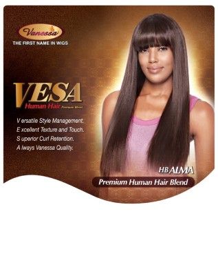 HB Alma Premium Human Hair Blend Full Wig By Vesa - Vanessa