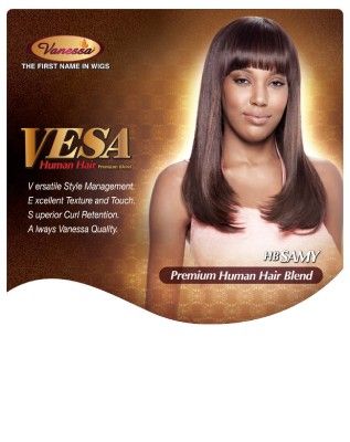HB Samy Premium Human Hair Blend Full Wig By Vesa - Vanessa