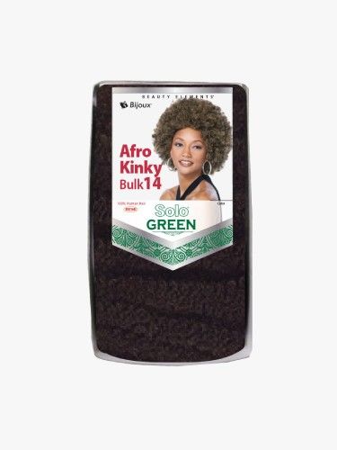 HH Afro Kinky Bulk 14 Inch Realistic Beauty Element Crochet Braid - Bijoux